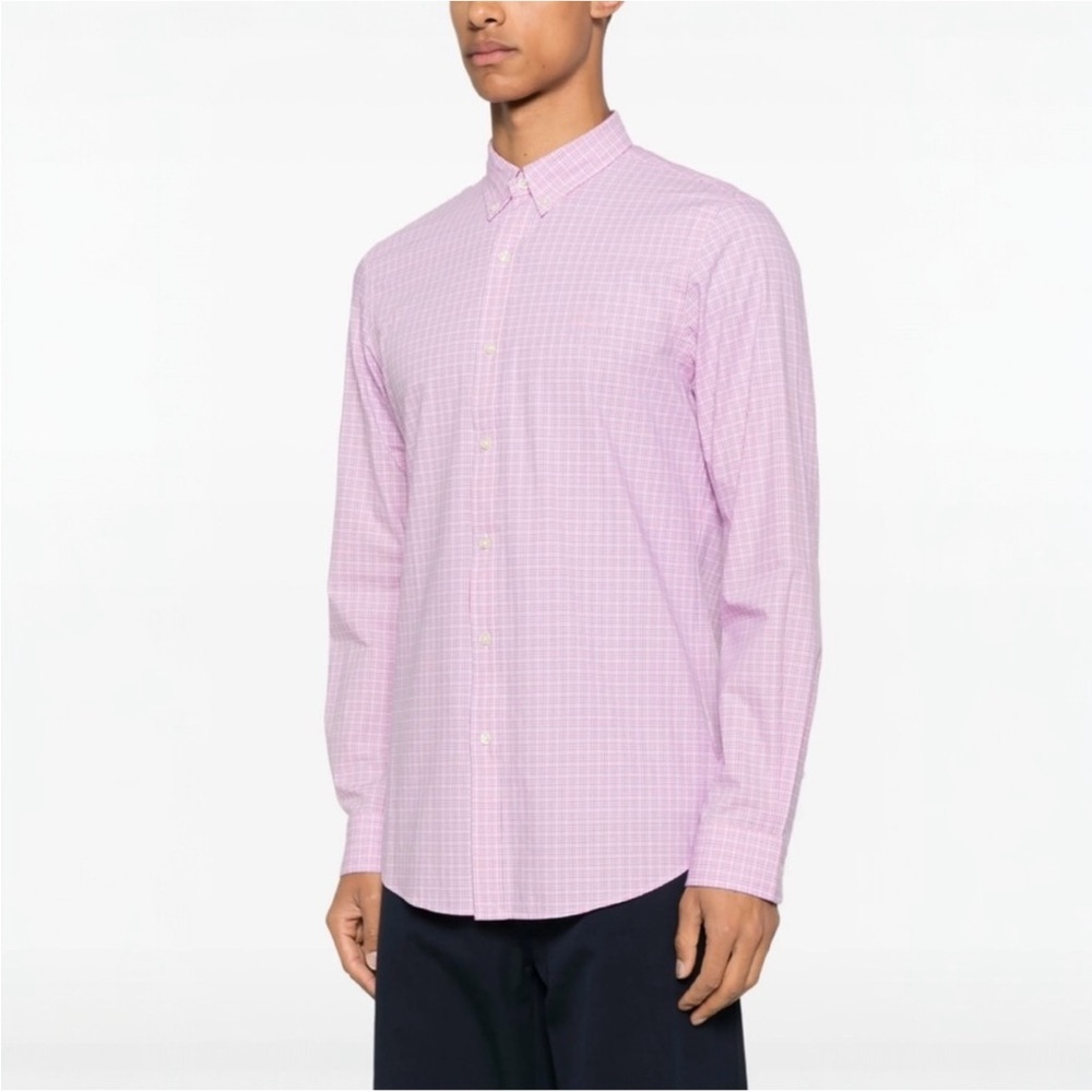 Lauren Ralph Lauren Slim Fit Performance Stretch Plaid Dress Shirt Medium NWT